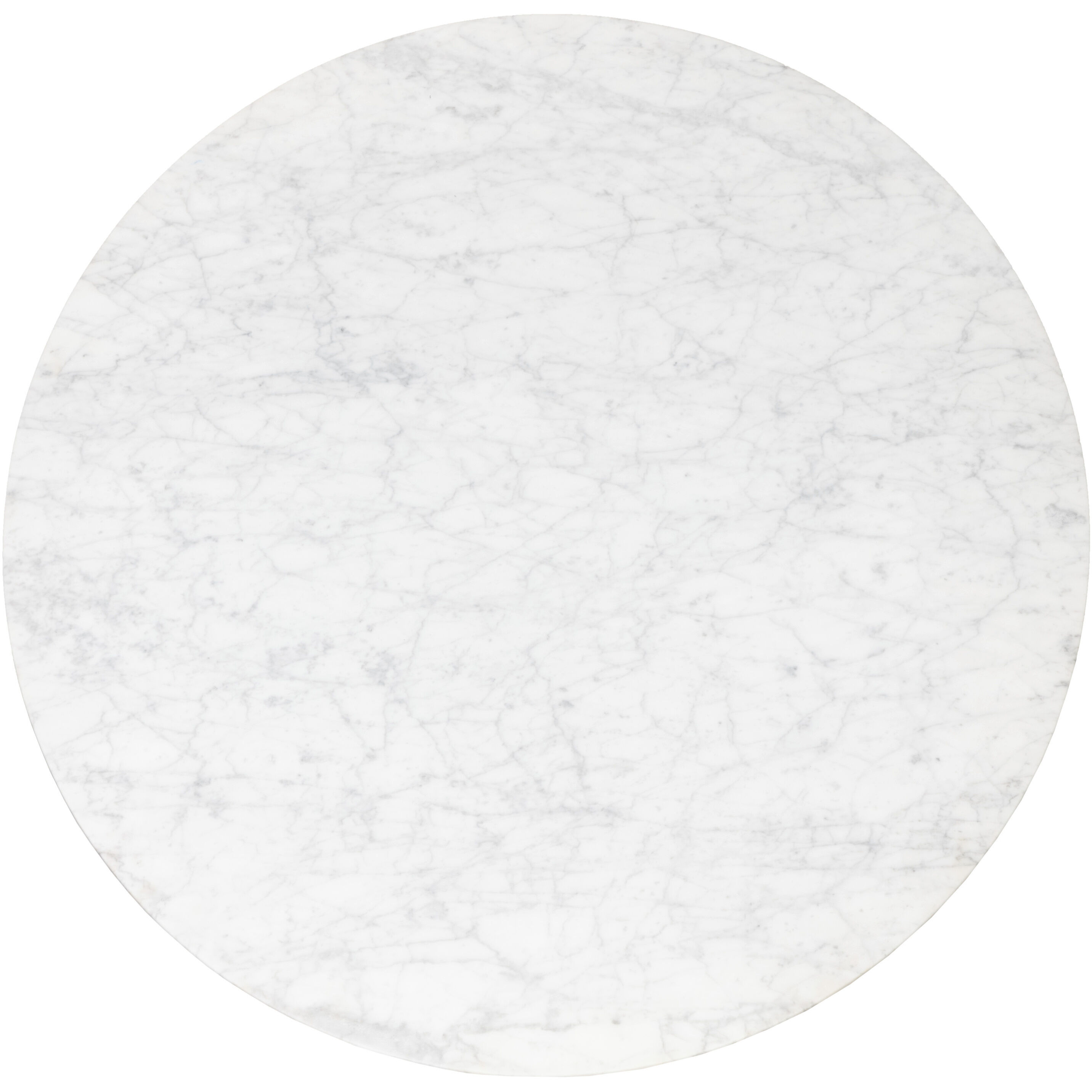 Massie 54 X 30 inch White Marble Dining Table